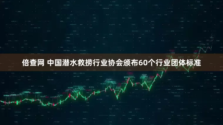 倍查网 中国潜水救捞行业协会颁布60个行业团体标准