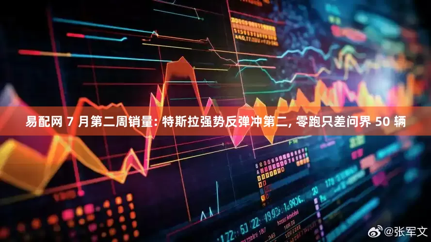 易配网 7 月第二周销量: 特斯拉强势反弹冲第二, 零跑只差问界 50 辆